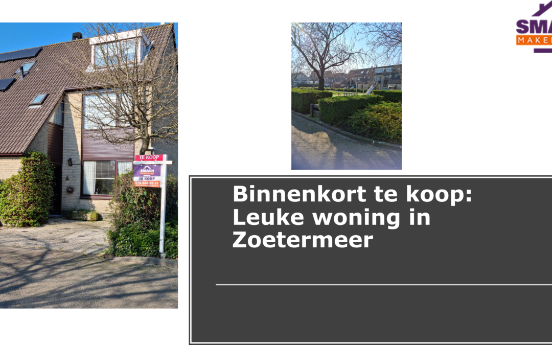 Binnenkort te koop in Zoetermeer