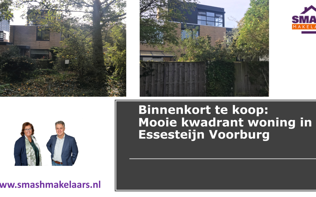 Binnenkort te koop kwadrant woning Tulpentuin 12 Essesteijn Voorburg