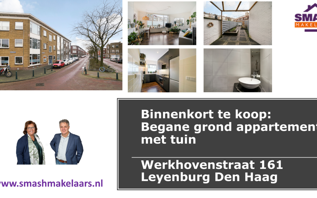 Appartement met tuin te koop in Leyenburg Den Haag