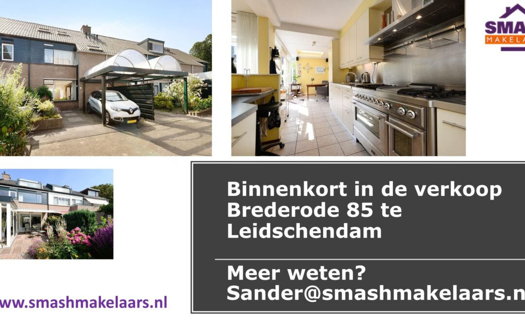 Binnenkort te koop Brederode 85 te Leidschendam