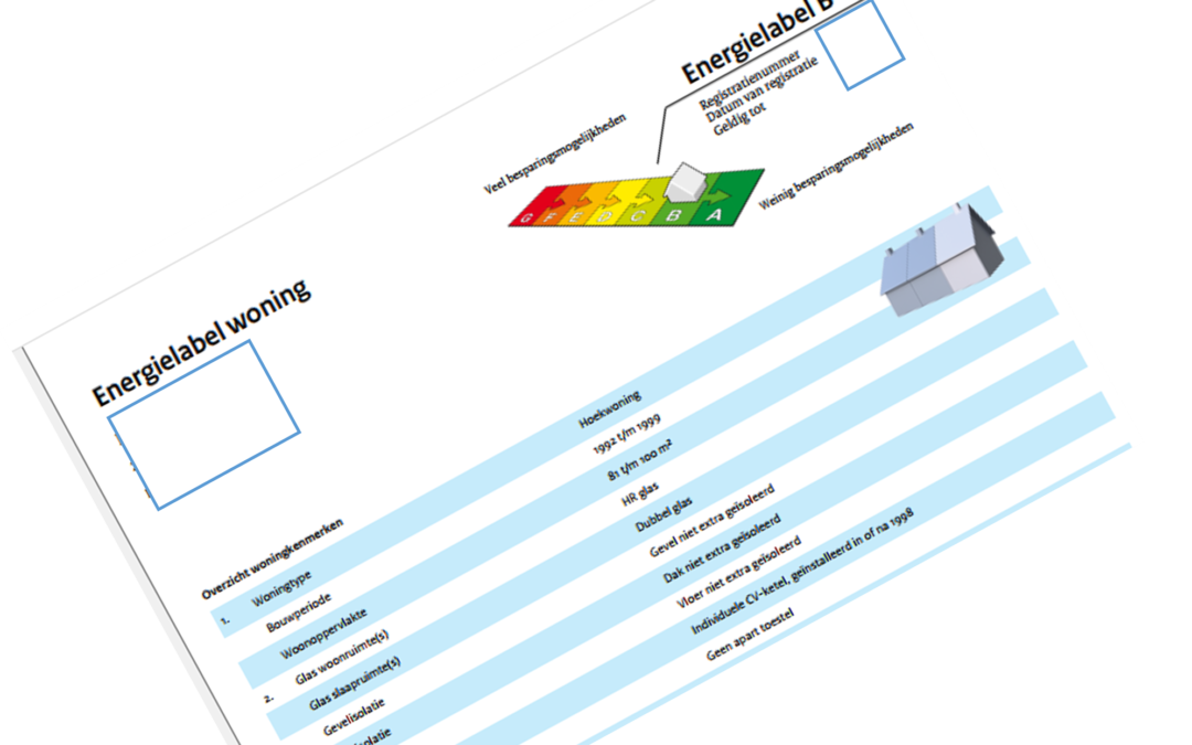 Waarom is een energielabel noodzakelijk voor mijn woning?