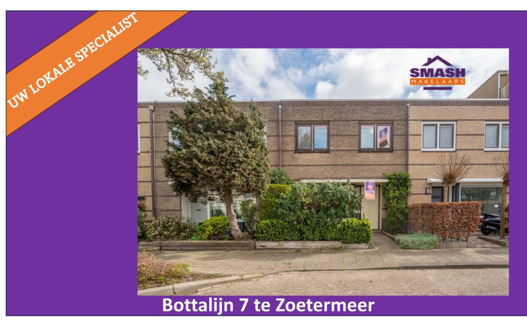 Te koop kluswoning Bottalijn 7 Zoetermeer
