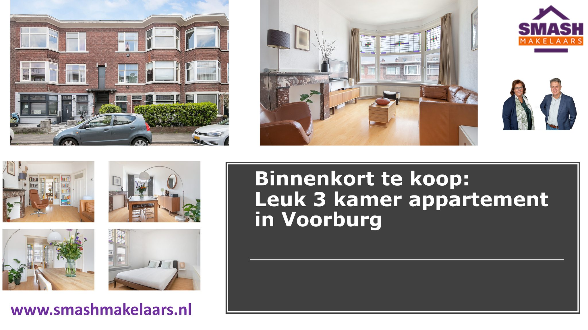 4 kamer appartement te koop in Voorburg