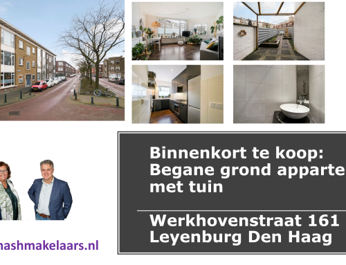 Appartement met tuin te koop in Leyenburg Den Haag
