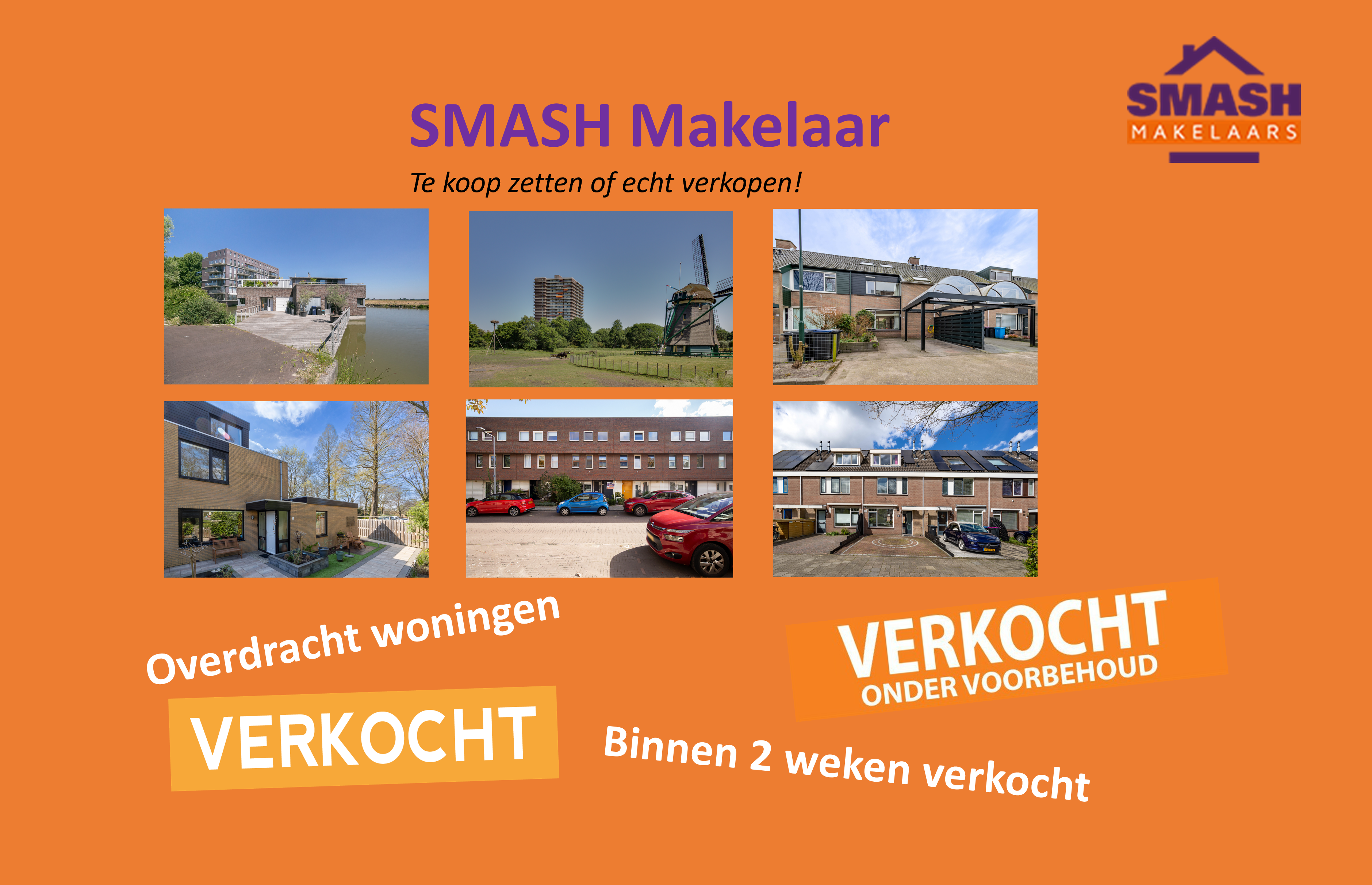 Te koop zetten of verkopen? SMASH makelaars is de verkoopmakelaar in Leidschendam, Voorburg, Den Haag (Leidschenveen, Ypenburg, Mariahoeve en omgeving)
